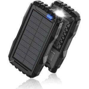 42800mAh Solar Power Bank Portable Charger Fast Charging USB Battery Pack